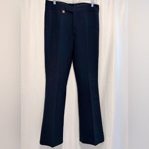 Vintage Roffe Ski Pants 34 Long Navy High Waisted Straight Leg 70s-80s Retro